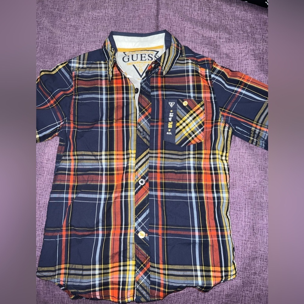 Kids Guess Button Down Shirt